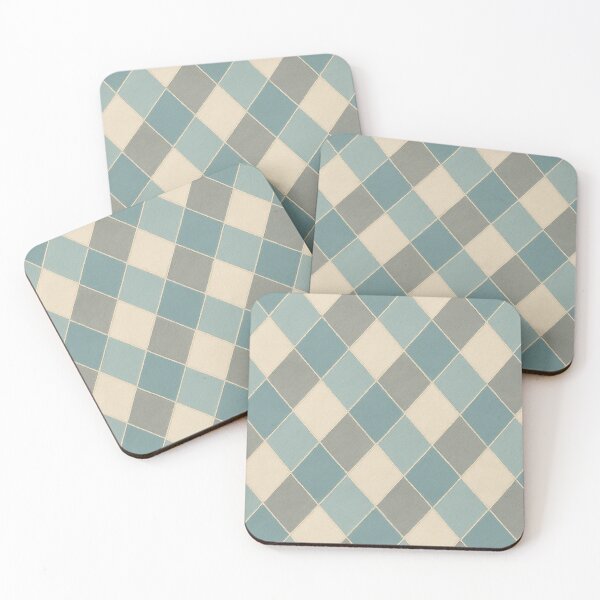 Item preview, Ice blue diamond pattern – Modern and soothing textile design designed and sold by Tommandjerry.