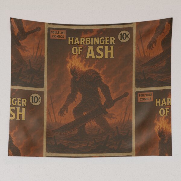 Item preview, Soulslike Art: Harbinger of Ash designed and sold by bapupa.