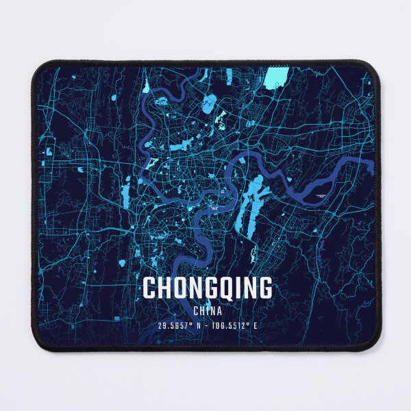 Item preview, Chongqing Midnight City Map designed and sold by HomeLivingCo.