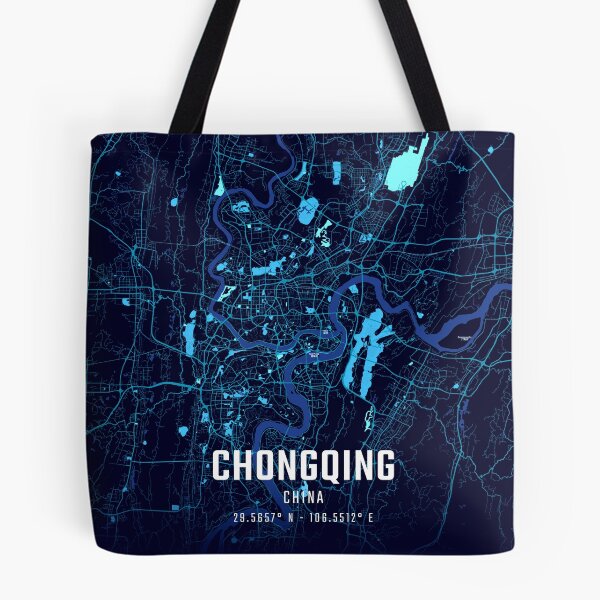 Item preview, Chongqing Midnight City Map designed and sold by HomeLivingCo.