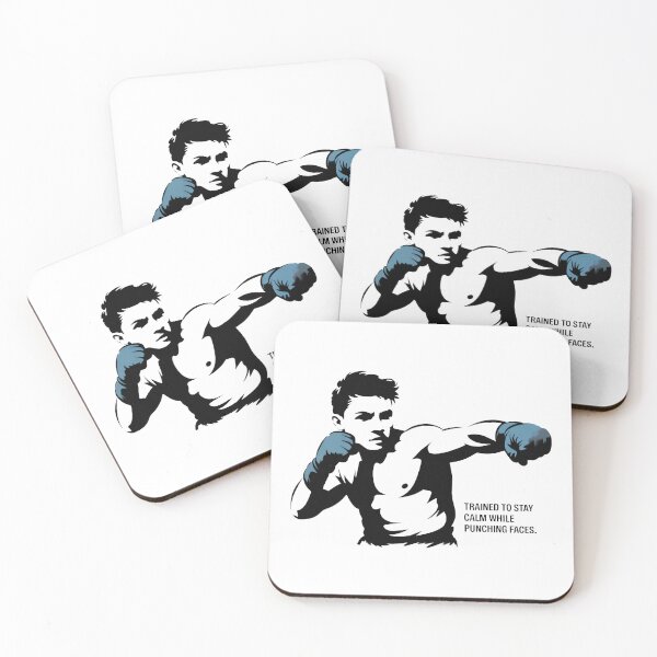 Item preview, Trained to Stay Calm While Punching Faces – MMA Humor Art designed and sold by WSPrintCrafter.