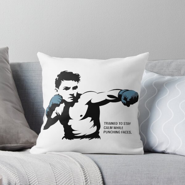 Item preview, Trained to Stay Calm While Punching Faces – MMA Humor Art designed and sold by WSPrintCrafter.
