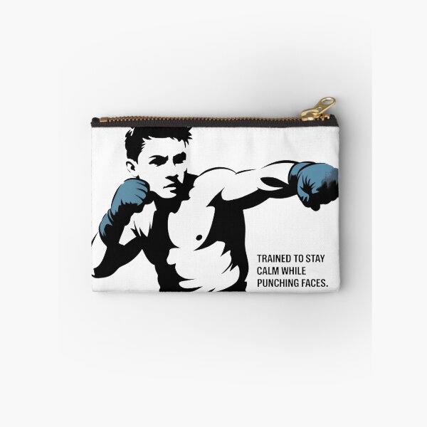 Item preview, Trained to Stay Calm While Punching Faces – MMA Humor Art designed and sold by WSPrintCrafter.