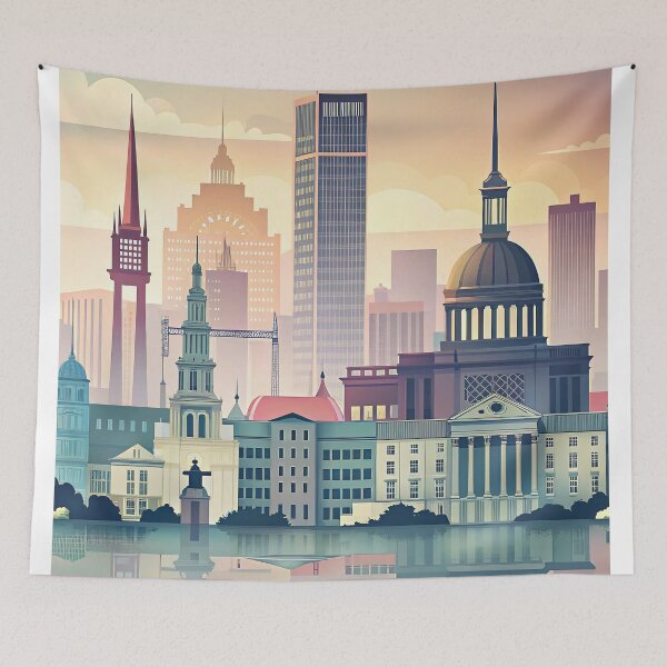 Item preview, Minimalist skyline of Dublin designed and sold by paulrommer.