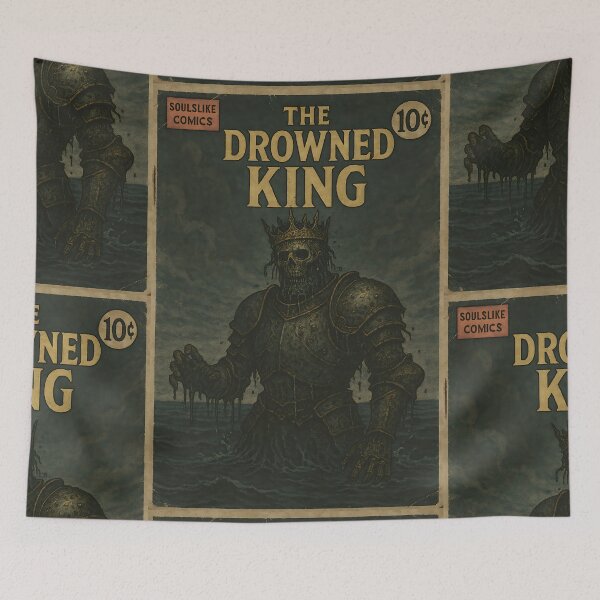 Item preview, Soulslike Art: The Drowned King designed and sold by bapupa.