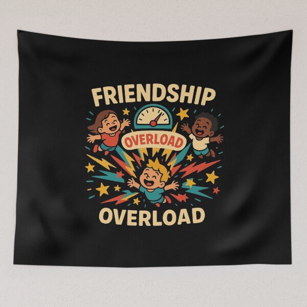 Item preview, Friendship Overload — Joyful Cartoon Energy Burst designed and sold by AlvixVerse.