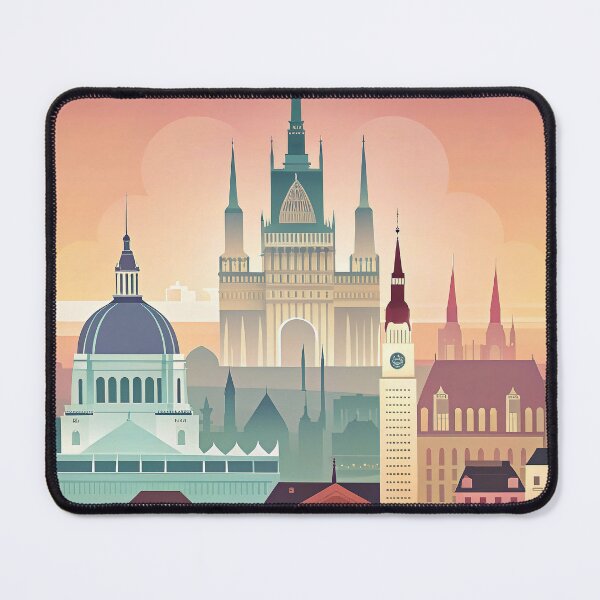 Item preview, Minimalist skyline of Budapest designed and sold by paulrommer.