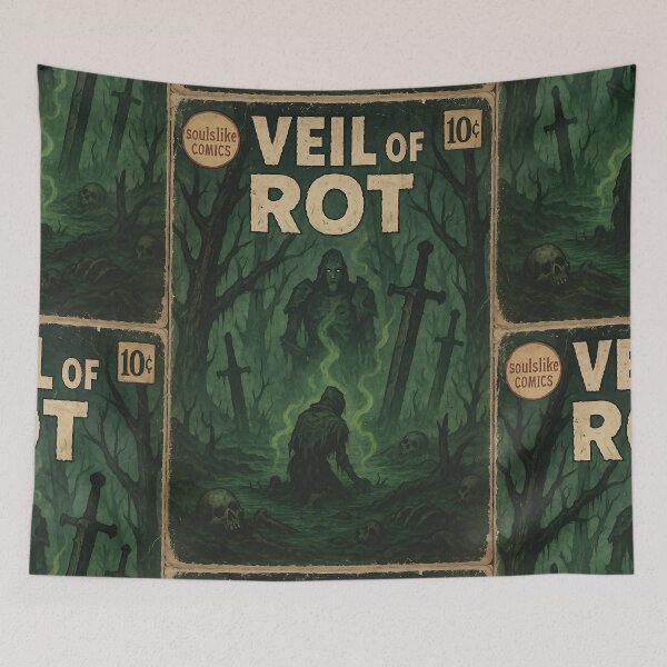 Item preview, Soulslike Art: Veil of Rot designed and sold by bapupa.