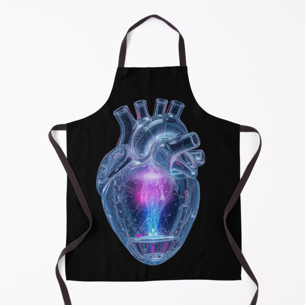 Item preview, The Heart of Light – Crystal Heart with Luminous Being Inside, Futuristic Energy Art designed and sold by PLUSHIWORLDtm.