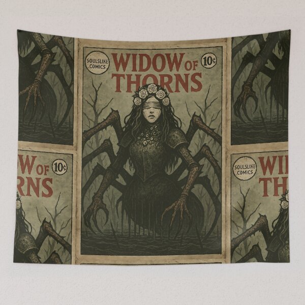 Item preview, Soulslike Art: Widow of Thorns designed and sold by bapupa.