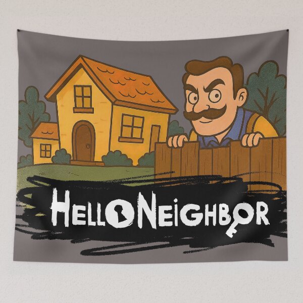 Item preview, Hello Neighbor Game Art designed and sold by Retr0Tshirts.