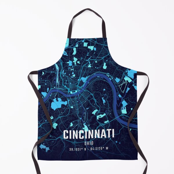 Item preview, Cincinnati Midnight City Map designed and sold by HomeLivingCo.
