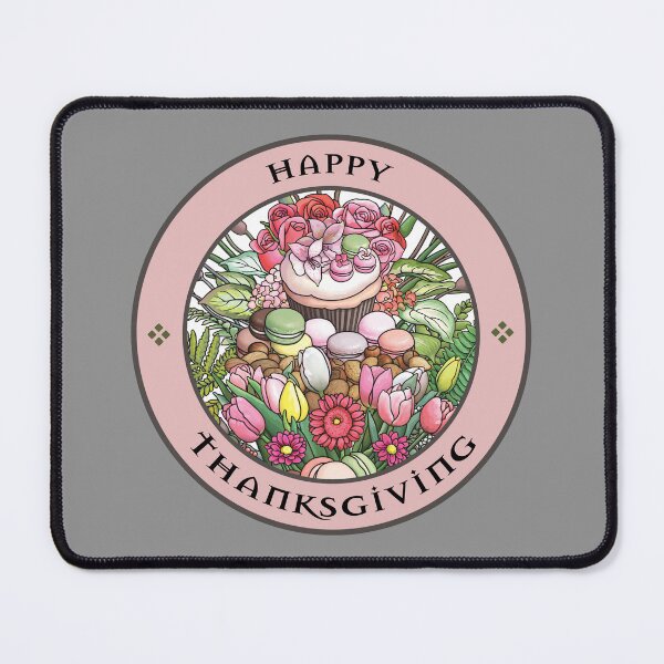 Item preview, Joyful Macaron Cupcake Happy Thanksgiving Celebration designed and sold by cremedecolor.