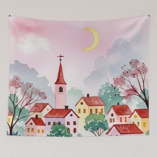 Item preview,  Peaceful village designed and sold by Design4uStudio.