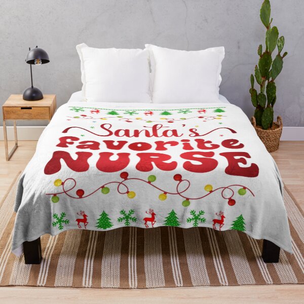 Item preview, Merry Retro Santas Vintage Classic Nurse Favorite Christmas designed and sold by Olincristie.