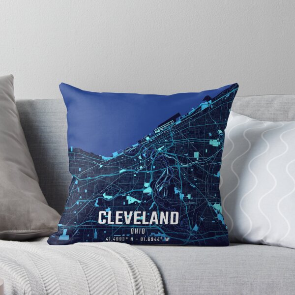 Item preview, Cleveland Midnight City Map designed and sold by HomeLivingCo.