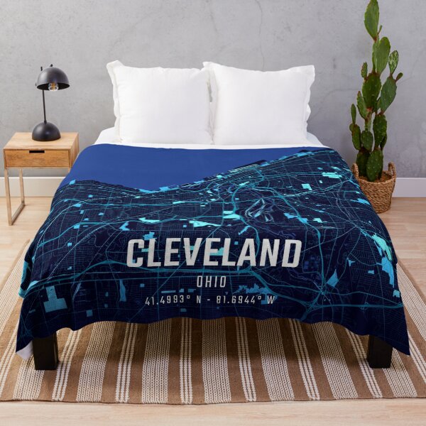 Item preview, Cleveland Midnight City Map designed and sold by HomeLivingCo.