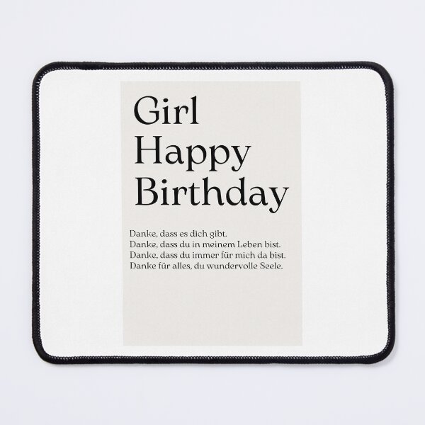 Item preview, Girl Happy Birthday Danke, Dass Es Dich Gibt designed and sold by stephenflashart.