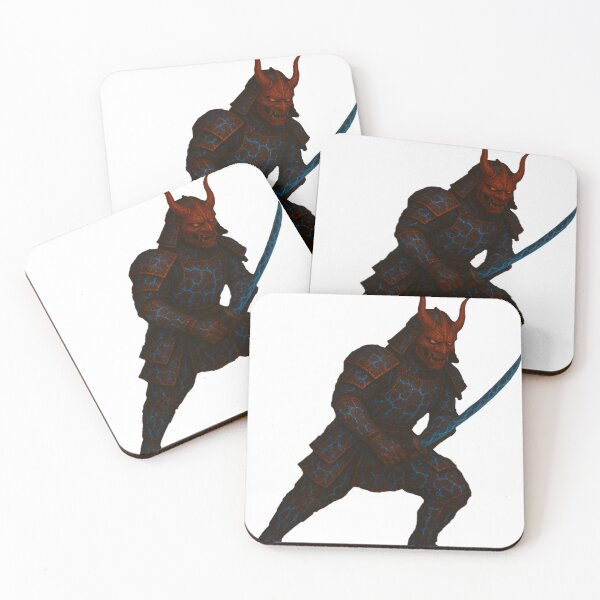 Item preview, Crimson Oni Warrior – Samurai of Fire and Lightning designed and sold by Keios Cool Apparel.