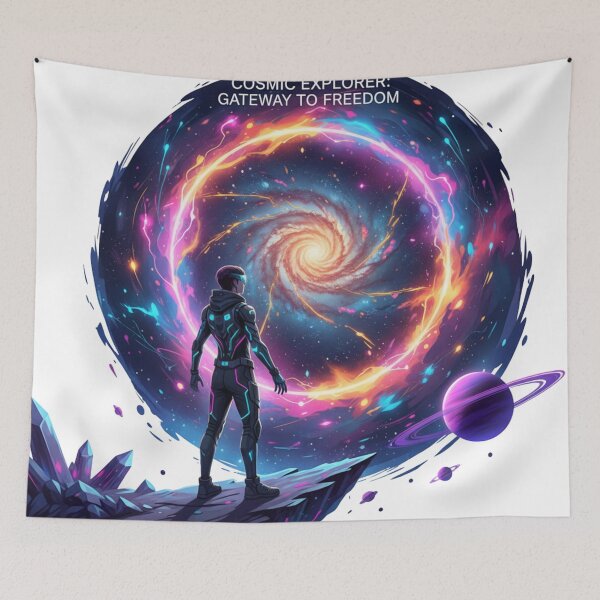 Item preview, Cosmic Explorer: Gateway to Freedom - Interstellar Portal Adventure designed and sold by MonaRose_Art.