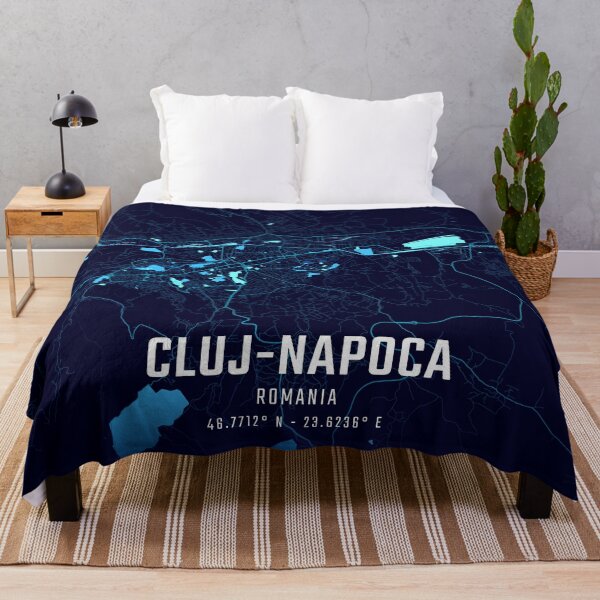 Item preview, Cluj-Napoca Midnight City Map designed and sold by HomeLivingCo.