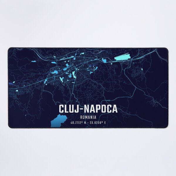 Item preview, Cluj-Napoca Midnight City Map designed and sold by HomeLivingCo.
