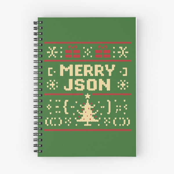 Artikelvorschau, Fröhliches JSON – Lustiges Programmierer-Weihnachts-Pixel-Art-Design entworfen und verkauft von Tattee.