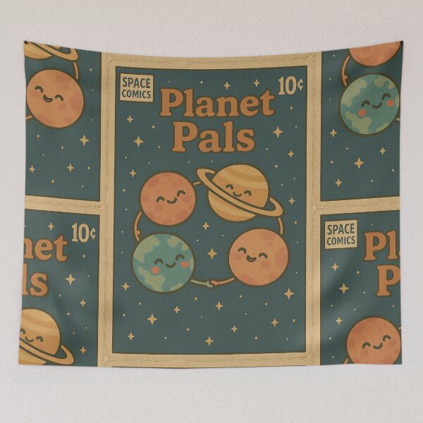Item preview, Kawaii Space: Planet Pals designed and sold by bapupa.