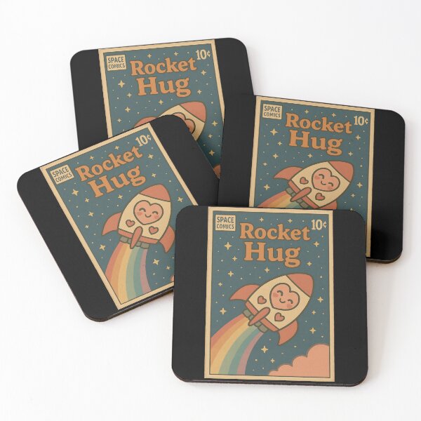 Item preview, Kawaii Space: Rocket Hug designed and sold by bapupa.