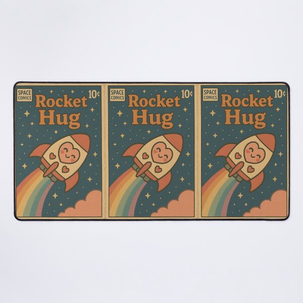 Item preview, Kawaii Space: Rocket Hug designed and sold by bapupa.