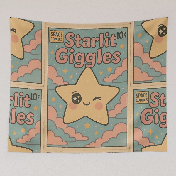 Item preview, Kawaii Space: Starlit Giggles designed and sold by bapupa.