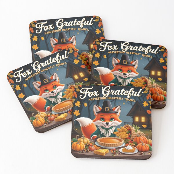 Item preview, Retro Fox Feasts on Grateful Harvests designed and sold by Bilikaru.