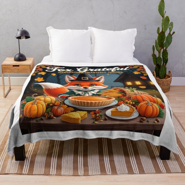 Item preview, Retro Fox Feasts on Grateful Harvests designed and sold by Bilikaru.