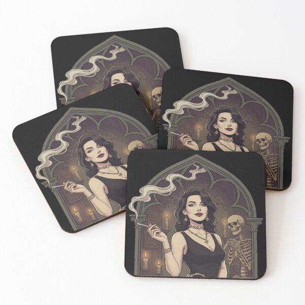 Item preview, Gothic Glamour Skeleton Embrace in Vintage Noir Style. designed and sold by Spark2Seduction.