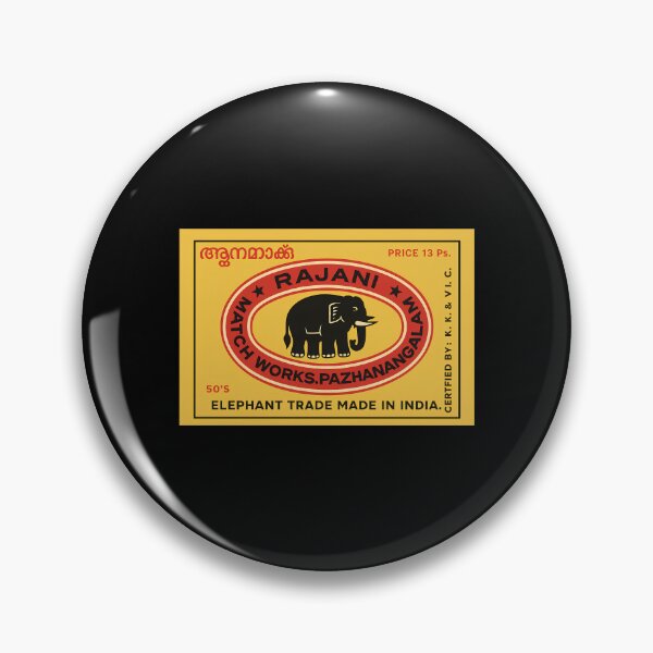Item preview, Vintage Indian Elephant Matchbox Retro Heritage Art designed and sold by w1ckerman.