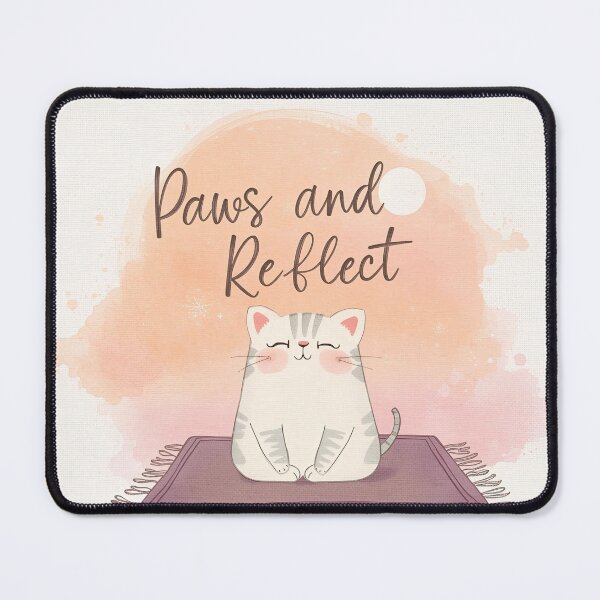 Item preview, Cat Yoga Morning Calm designed and sold by ChicTrendz.