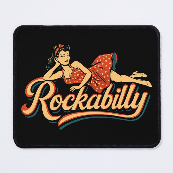 Item preview, Rockabilly woman 50s lying down petticoat dress polka dot gift designed and sold by Pineapple-Tree.