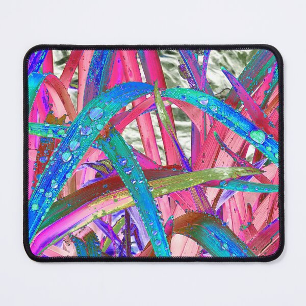 Item preview, Abstract Macro Raindrops on Teal, Blue & Pink Leaves designed and sold by SXW Designs.