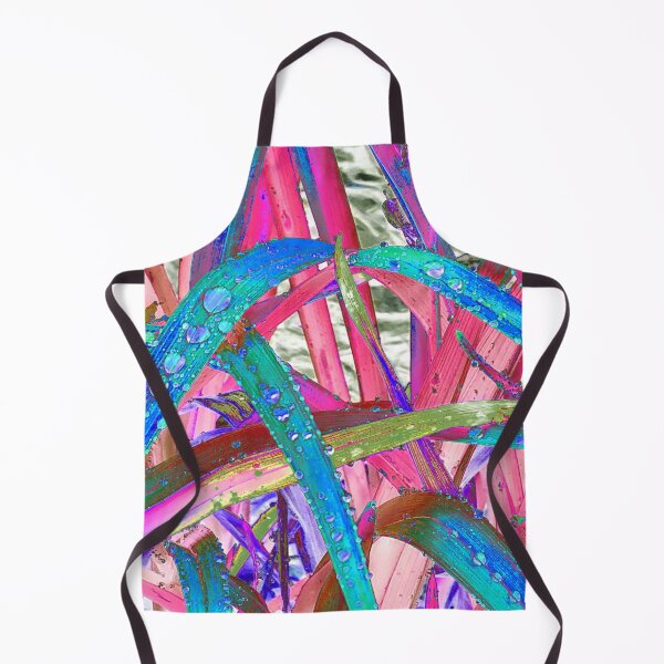 Item preview, Abstract Macro Raindrops on Teal, Blue & Pink Leaves designed and sold by SXW Designs.