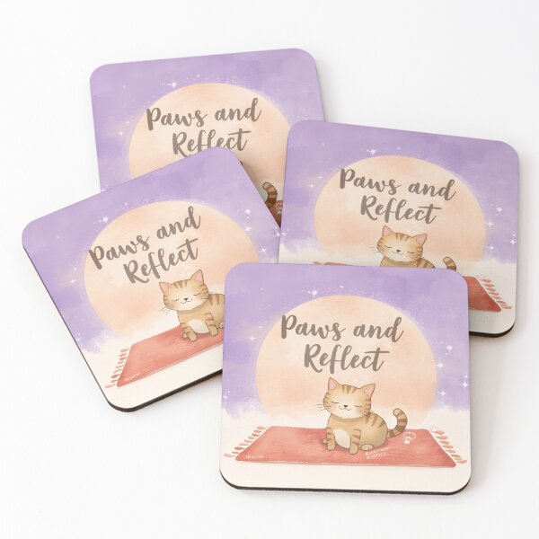 Item preview, Yoga Cat Mindful Morning designed and sold by ChicTrendz.