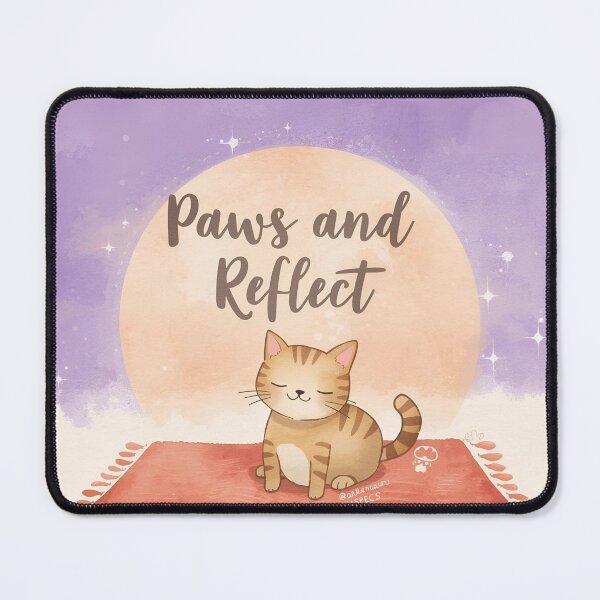 Item preview, Yoga Cat Mindful Morning designed and sold by ChicTrendz.