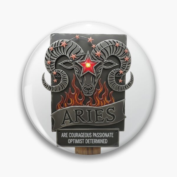 Item preview, Aries Zodiac Sign Fiery Ram Design designed and sold by DroolWorthyUS.
