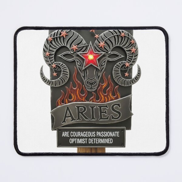 Item preview, Aries Zodiac Sign Fiery Ram Design designed and sold by DroolWorthyUS.