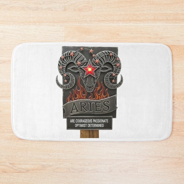 Item preview, Aries Zodiac Sign Fiery Ram Design designed and sold by DroolWorthyUS.