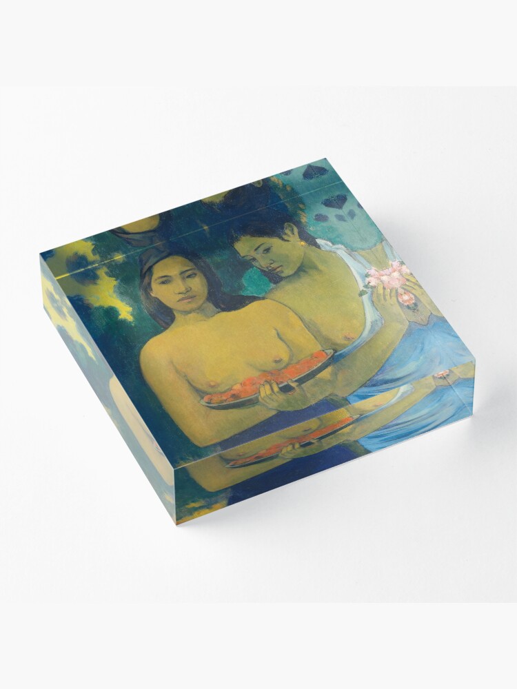 Alternate view of HD Two tahitian, by Paul Gauguin HIGH DEFINITION Acrylic Block