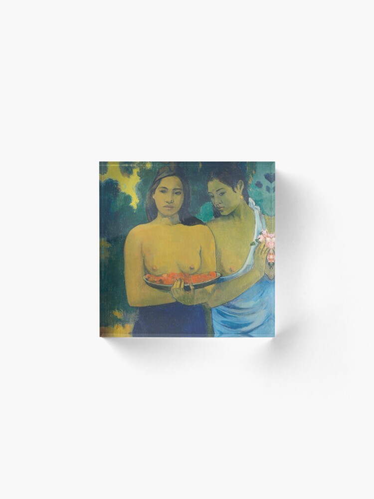 Alternate view of HD Two tahitian, by Paul Gauguin HIGH DEFINITION Acrylic Block