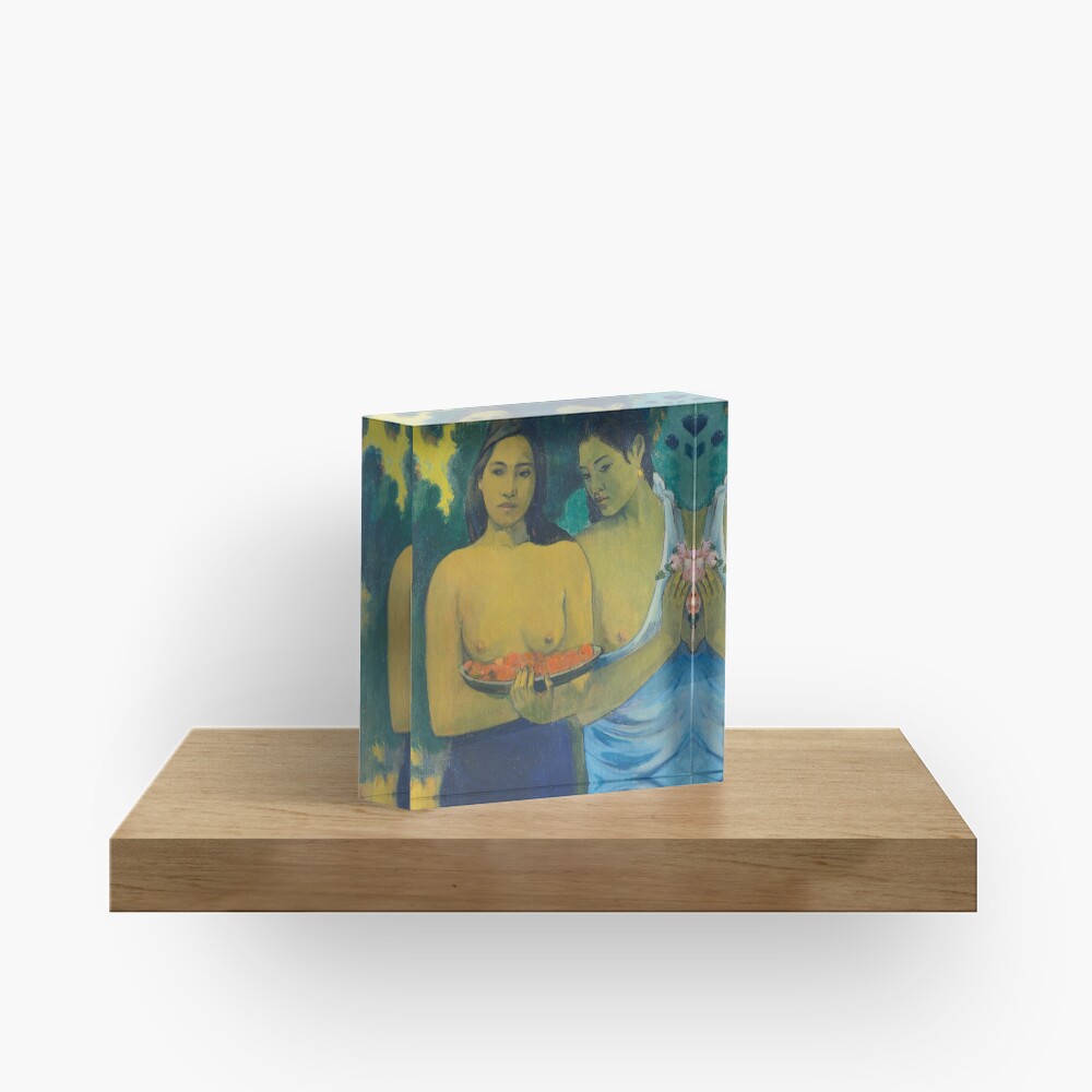 HD Two tahitian, by Paul Gauguin HIGH DEFINITION Acrylic Block