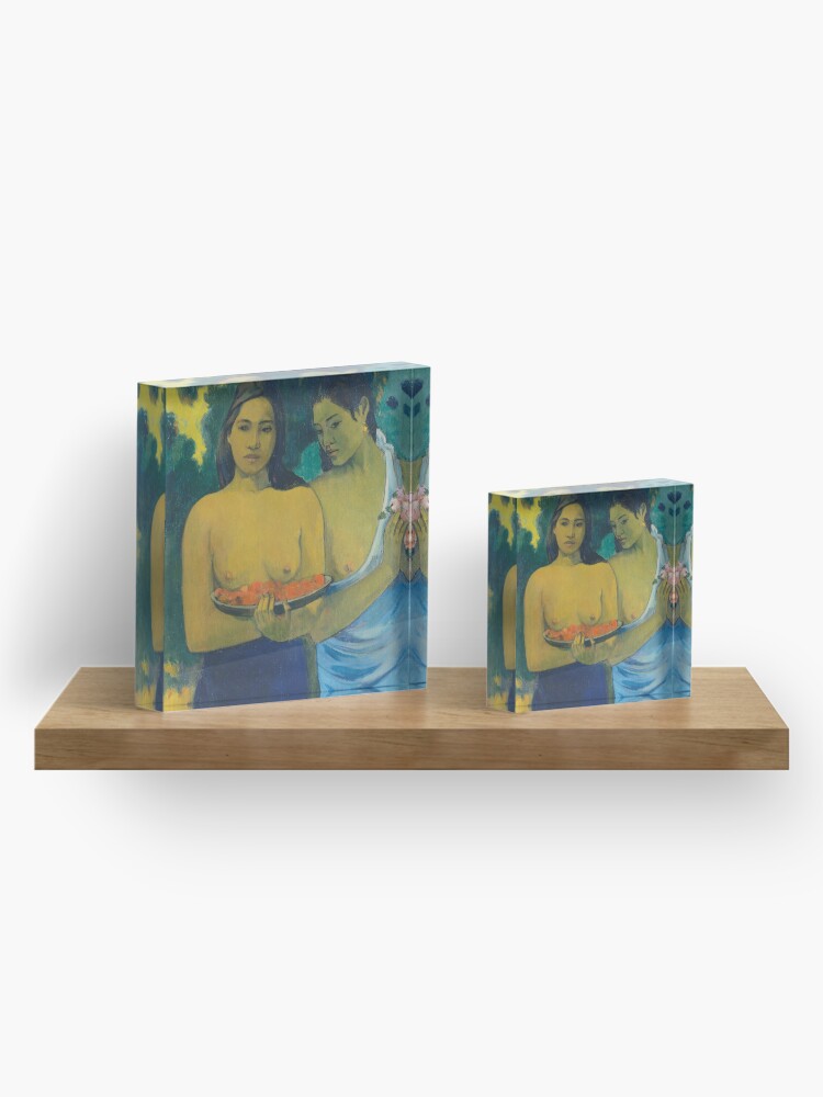 Alternate view of HD Two tahitian, by Paul Gauguin HIGH DEFINITION Acrylic Block