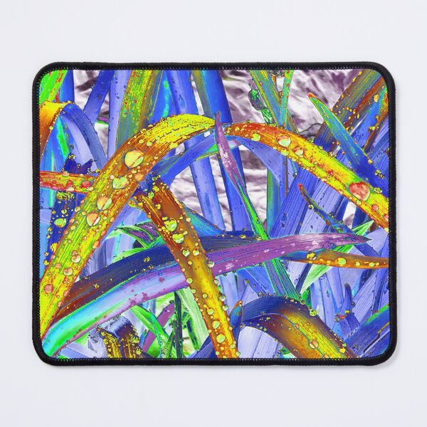 Item preview, Abstract Macro Raindrops on Yellow, Red & Indigo Leaves designed and sold by SXW Designs.