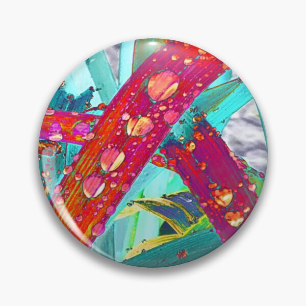 Item preview, Abstract Macro Raindrops on Red & Teal Leaves designed and sold by SXW Designs.
